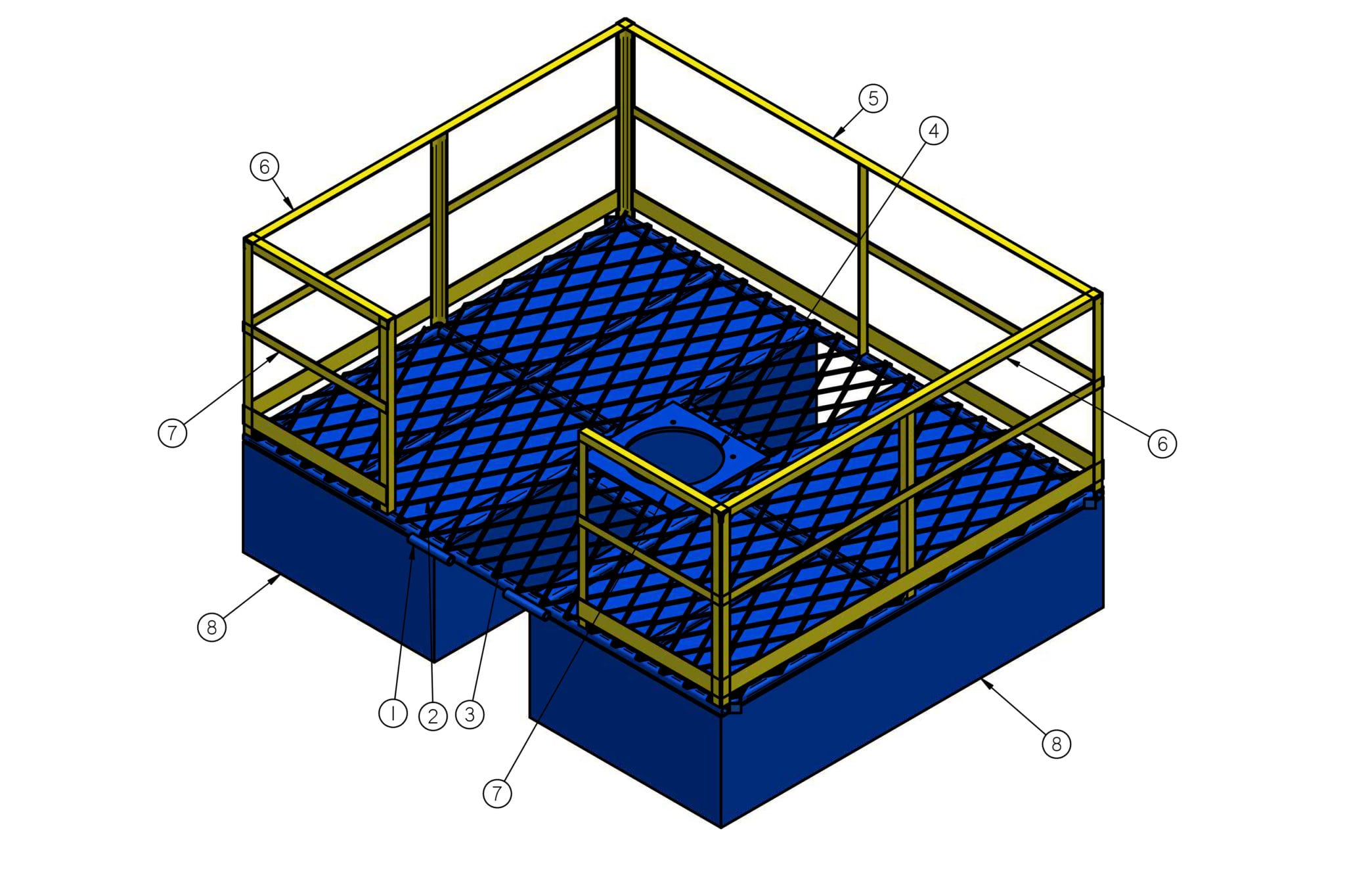 Custom Fabrication Pump Raft