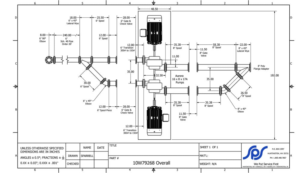 From Flotation Skids to Flood Wall Systems, Service Pump and Supply's Professional Engineer is Available to Help Draw up Specs and Plans.